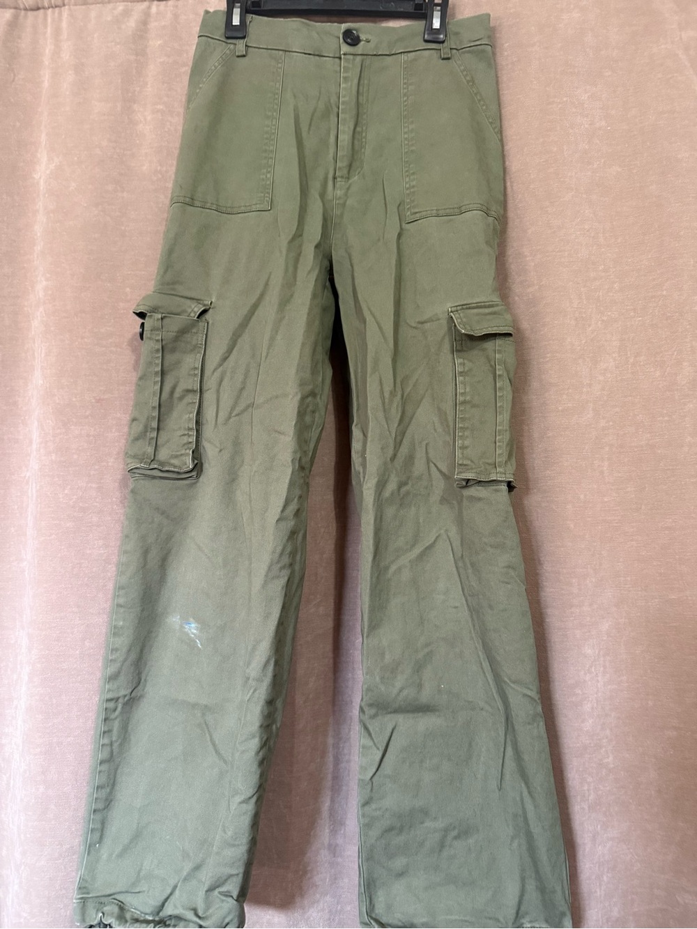 Woman’s Olive Green High Waisted Cargo Pants